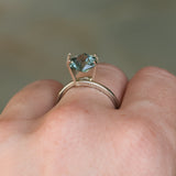 2.12CT HEXAGON BRILLIANT MONTANA SAPPHIRE, OCEAN BLUE AND GREEN, UNTREATED, 8.35X7.24X5.31MM - APPRAISED STONE