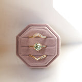 1.94ct Round Precision Cushion Cut Green Montana Sapphire Scallop Cup Solitaire in 14k Yellow Gold