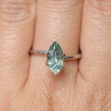 2.24CT MARQUISE MONTANA SAPPHIRE, SEAFOAM GREEN TEAL, 14.1X5.5MM