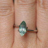2.24CT MARQUISE MONTANA SAPPHIRE, SEAFOAM GREEN TEAL, 14.1X5.5MM