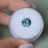 2.31CT ROUND BRILLIANT MONTANA SAPPHIRE, OCEAN BLUE, 7.83X5.05MM