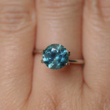 2.31CT ROUND BRILLIANT MONTANA SAPPHIRE, OCEAN BLUE, 7.83X5.05MM