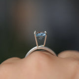 1.48CT PRECISION CUT OVAL MONTANA SAPPHIRE, PERIWINKLE PURPLE BLUE, UNTREATED