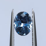 1.48CT PRECISION CUT OVAL MONTANA SAPPHIRE, PERIWINKLE PURPLE BLUE, UNTREATED