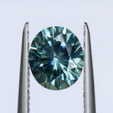 1.51CT PRECISION CUT OVAL MONTANA SAPPHIRE, MEDIUM TEAL BLUE GREEN, 7X6MM