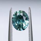 1.30CT PRECISION CUT OVAL MONTANA SAPPHIRE, CARIBBEAN TEAL, 6.8X5.6X4.2MM