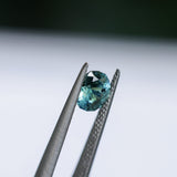 1.30CT PRECISION CUT OVAL MONTANA SAPPHIRE, CARIBBEAN TEAL, 6.8X5.6X4.2MM