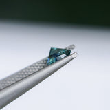 1.30CT PRECISION CUT OVAL MONTANA SAPPHIRE, CARIBBEAN TEAL, 6.8X5.6X4.2MM