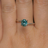 1.30CT PRECISION CUT OVAL MONTANA SAPPHIRE, CARIBBEAN TEAL, 6.8X5.6X4.2MM