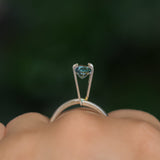 1.30CT PRECISION CUT OVAL MONTANA SAPPHIRE, CARIBBEAN TEAL, 6.8X5.6X4.2MM