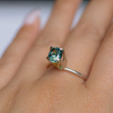 1.30CT PRECISION CUT OVAL MONTANA SAPPHIRE, CARIBBEAN TEAL, 6.8X5.6X4.2MM