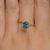 1.30CT PRECISION CUT OVAL MONTANA SAPPHIRE, CARIBBEAN TEAL, 6.8X5.6X4.2MM