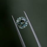 1.06CT ROUND MONTANA SAPPHIRE, LIGHT PARTI YELLOW BLUE, UNTREATED, 6.1X4MM