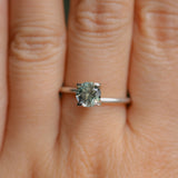 1.06CT ROUND MONTANA SAPPHIRE, LIGHT PARTI YELLOW BLUE, UNTREATED, 6.1X4MM