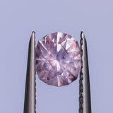 1.00CT PRECISION CUT OVAL MONTANA SAPPHIRE, FLORAL PINK AND PURPLE, 6.3X5.3X3.9MM, UNTREATED