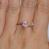 1.00CT PRECISION CUT OVAL MONTANA SAPPHIRE, FLORAL PINK AND PURPLE, 6.3X5.3X3.9MM, UNTREATED