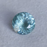 2.22CT ROUND MONTANA SAPPHIRE, SILKY SOFT LIGHT AQUA BLUE, 8.1MM - APPRAISED STONE