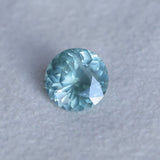 2.22CT ROUND MONTANA SAPPHIRE, SILKY SOFT LIGHT AQUA BLUE, 8.1MM - APPRAISED STONE