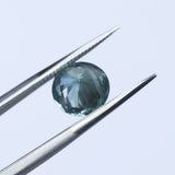 2.22CT ROUND MONTANA SAPPHIRE, SILKY SOFT LIGHT AQUA BLUE, 8.1MM - APPRAISED STONE