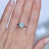 2.22CT ROUND MONTANA SAPPHIRE, SILKY SOFT LIGHT AQUA BLUE, 8.1MM - APPRAISED STONE