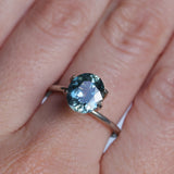 2.40CT OVAL MONTANA SAPPHIRE, DUSTY BLUE, UNTREATED, 9X7.8MM