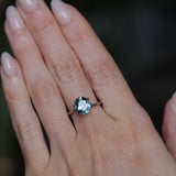 2.40CT OVAL MONTANA SAPPHIRE, DUSTY BLUE, UNTREATED, 9X7.8MM