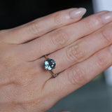 2.40CT OVAL MONTANA SAPPHIRE, DUSTY BLUE, UNTREATED, 9X7.8MM