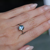 2.40CT OVAL MONTANA SAPPHIRE, DUSTY BLUE, UNTREATED, 9X7.8MM