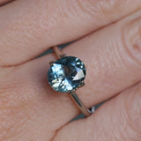 2.40CT OVAL MONTANA SAPPHIRE, DUSTY BLUE, UNTREATED, 9X7.8MM