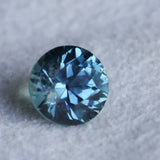 2.34CT ROUND PRECISION CUT MONTANA SAPPHIRE, OCEAN BLUE, UNTREATED, 7.44X5.50MM