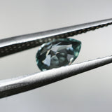 1.23CT PEAR BRILLIANT MONTANA SAPPHIRE, LIGHT BLUE GREY, UNTREATED, 8.09X5.69X3.99MM