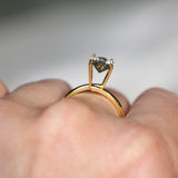 1.23CT PEAR BRILLIANT MONTANA SAPPHIRE, LIGHT BLUE GREY, UNTREATED, 8.09X5.69X3.99MM