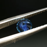1.25CT ROUND BRILLIANT MONTANA SAPPHIRE, VIBRANT ROYAL BLUE TEAL, 6.46X4.19MM