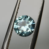1.26CT ROUND MONTANA SAPPHIRE, COLOR SHIFTING BLUE TO GREY, UNTREATED, 6.5X4MM