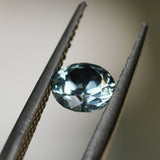 1.26CT ROUND MONTANA SAPPHIRE, COLOR SHIFTING BLUE TO GREY, UNTREATED, 6.5X4MM