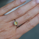 1.75CT PRECISION CUT OVAL MONTANA SAPPHIRE, EARTHY COPPER YELLOW TEAL, 7.8X6.3X4.7MM