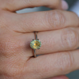 1.75CT PRECISION CUT OVAL MONTANA SAPPHIRE, EARTHY COPPER YELLOW TEAL, 7.8X6.3X4.7MM