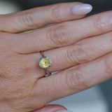 1.75CT PRECISION CUT OVAL MONTANA SAPPHIRE, EARTHY COPPER YELLOW TEAL, 7.8X6.3X4.7MM