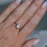 1.51CT RADIANT CUT MONTANA SAPPHIRE, ETHERIAL PARTI BLUE GOLD, 7.4X5.5X4.5MM