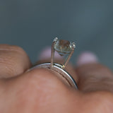 1.51CT RADIANT CUT MONTANA SAPPHIRE, ETHERIAL PARTI BLUE GOLD, 7.4X5.5X4.5MM