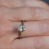 1.51CT RADIANT CUT MONTANA SAPPHIRE, ETHERIAL PARTI BLUE GOLD, 7.4X5.5X4.5MM