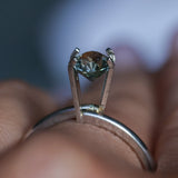 0.86CT PRECISION CUT OVAL MONTANA SAPPHIRE, PARTI YELLOW BLUE, 6.08X4.8X3.7MM