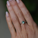 1.24CT PRECISON CUT OVAL MONTANA SAPPHIRE, EARTHY CARIBBEAN TEAL, 6.6X5.4X4.2MM