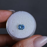 1.00CT PRECISON CUT OVAL CUSHION MONTANA SAPPHIRE, PARTI BRIGHT CORNFLOWER BLUE, 6.2X5.2X3.9MM