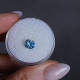 1.00CT PRECISON CUT OVAL CUSHION MONTANA SAPPHIRE, PARTI BRIGHT CORNFLOWER BLUE, 6.2X5.2X3.9MM
