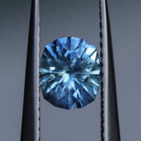 1.00CT PRECISON CUT OVAL CUSHION MONTANA SAPPHIRE, PARTI BRIGHT CORNFLOWER BLUE, 6.2X5.2X3.9MM