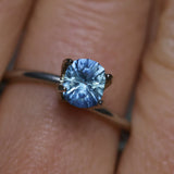1.00CT PRECISON CUT OVAL CUSHION MONTANA SAPPHIRE, PARTI BRIGHT CORNFLOWER BLUE, 6.2X5.2X3.9MM
