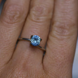 1.00CT PRECISON CUT OVAL CUSHION MONTANA SAPPHIRE, PARTI BRIGHT CORNFLOWER BLUE, 6.2X5.2X3.9MM