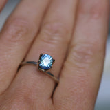 1.00CT PRECISON CUT OVAL CUSHION MONTANA SAPPHIRE, PARTI BRIGHT CORNFLOWER BLUE, 6.2X5.2X3.9MM