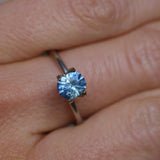 1.00CT PRECISON CUT OVAL CUSHION MONTANA SAPPHIRE, PARTI BRIGHT CORNFLOWER BLUE, 6.2X5.2X3.9MM
